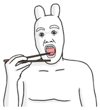 The Rabbit Human Meal Edition sticker #4352616