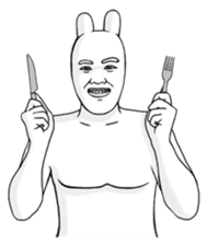 The Rabbit Human Meal Edition sticker #4352617