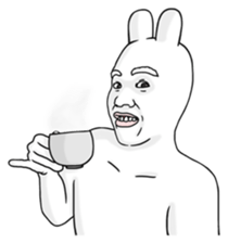 The Rabbit Human Meal Edition sticker #4352632