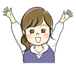 a pretty girl -Sawachin - sticker #4353496