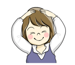 a pretty girl -Sawachin - sticker #4353498