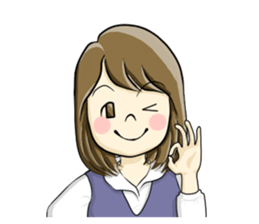 a pretty girl -Sawachin - sticker #4353500