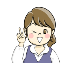 a pretty girl -Sawachin - sticker #4353501