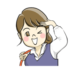 a pretty girl -Sawachin - sticker #4353502