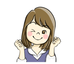 a pretty girl -Sawachin - sticker #4353503