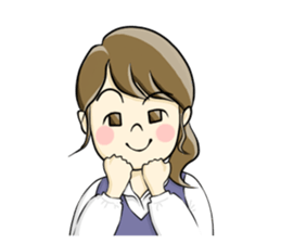 a pretty girl -Sawachin - sticker #4353504