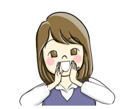 a pretty girl -Sawachin - sticker #4353507