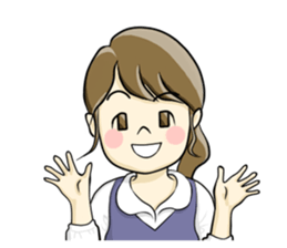 a pretty girl -Sawachin - sticker #4353509