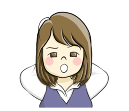 a pretty girl -Sawachin - sticker #4353511