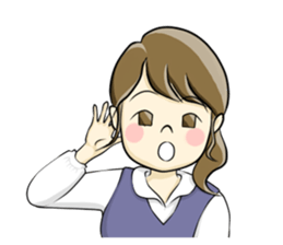 a pretty girl -Sawachin - sticker #4353512