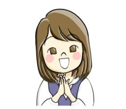 a pretty girl -Sawachin - sticker #4353514