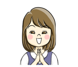 a pretty girl -Sawachin - sticker #4353515