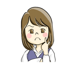 a pretty girl -Sawachin - sticker #4353518