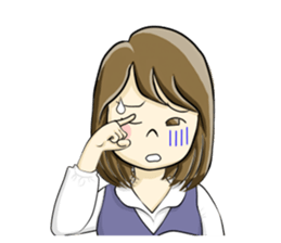 a pretty girl -Sawachin - sticker #4353522