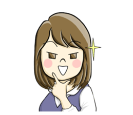 a pretty girl -Sawachin - sticker #4353524