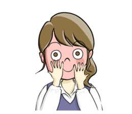 a pretty girl -Sawachin - sticker #4353525