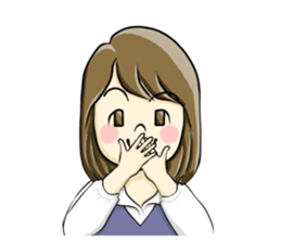 a pretty girl -Sawachin - sticker #4353527