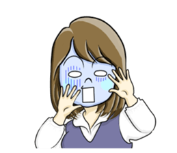 a pretty girl -Sawachin - sticker #4353528