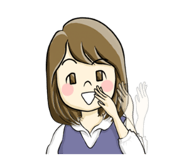 a pretty girl -Sawachin - sticker #4353530