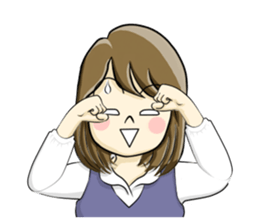 a pretty girl -Sawachin - sticker #4353531