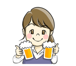 a pretty girl -Sawachin - sticker #4353533