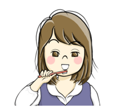 a pretty girl -Sawachin - sticker #4353534