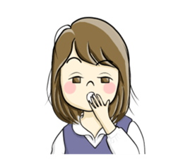 a pretty girl -Sawachin - sticker #4353535