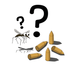 Savage girl and mosquito sticker #4353815