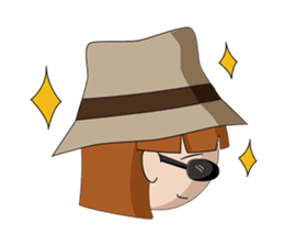 Savage girl and mosquito sticker #4353819