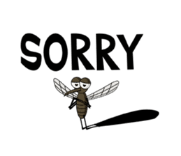 Savage girl and mosquito sticker #4353822