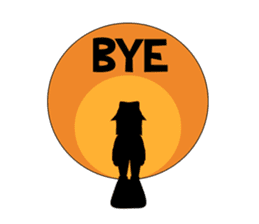 Savage girl and mosquito sticker #4353823