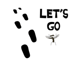 Savage girl and mosquito sticker #4353825