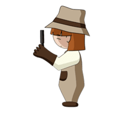 Savage girl and mosquito sticker #4353827