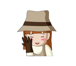 Savage girl and mosquito sticker #4353834