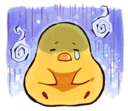 A chicken and chick sticker #4354008