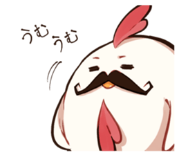 A chicken and chick sticker #4354018