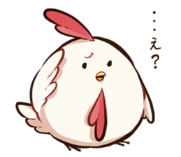 A chicken and chick sticker #4354020