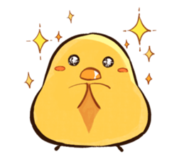 A chicken and chick sticker #4354021