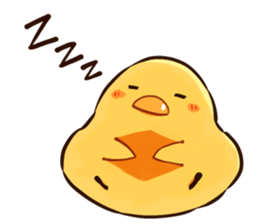 A chicken and chick sticker #4354024