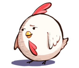 A chicken and chick sticker #4354028
