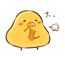 A chicken and chick sticker #4354030