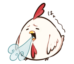 A chicken and chick sticker #4354034