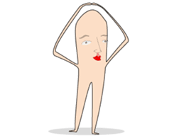 skin color Sticker. sticker #4354066