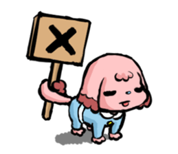 Tongue stock dog sticker #4354343