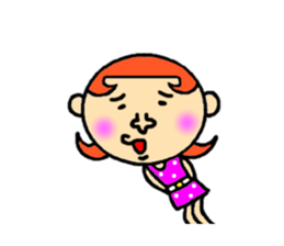 sister and youngster sticker #4354991