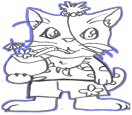 cherry cat collecton 2 a trip to guam sticker #4355465