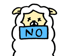 The alpaca which is freely sticker #4356482