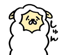 The alpaca which is freely sticker #4356485