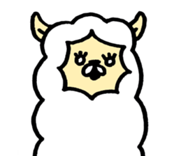 The alpaca which is freely sticker #4356487