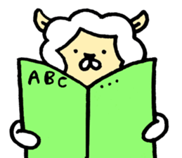 The alpaca which is freely sticker #4356503